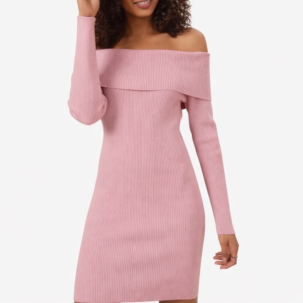 Altard State Amelia Off the Shoulder Sweater Dress Size Medium